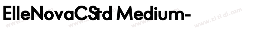 ElleNovaCStd Medium字体转换